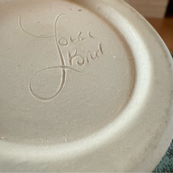 Louis Brud Handcrafted Pottery Bowl Art Pottery Vintage Blue - Picture 7 of 13